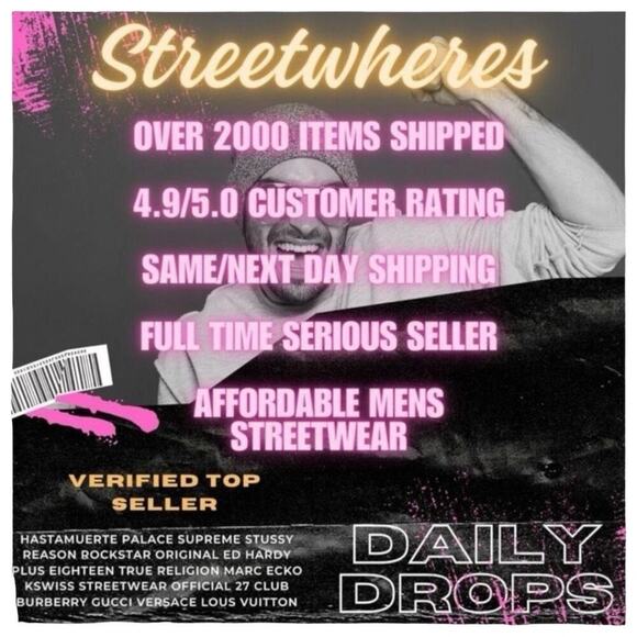 Hastamuerte Blessed King T-shirt Men’s S - Streetwear Urban Skater Preppy NWT - Picture 2 of 12